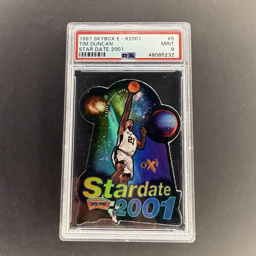 1997 Skybox E-X2001 Tim Duncan Stardate 2001 PSA 9 Die Cut RC HOF